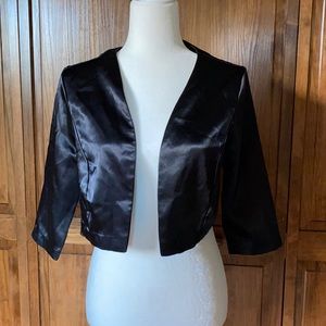 Mel rose Satin Crop Cardigan